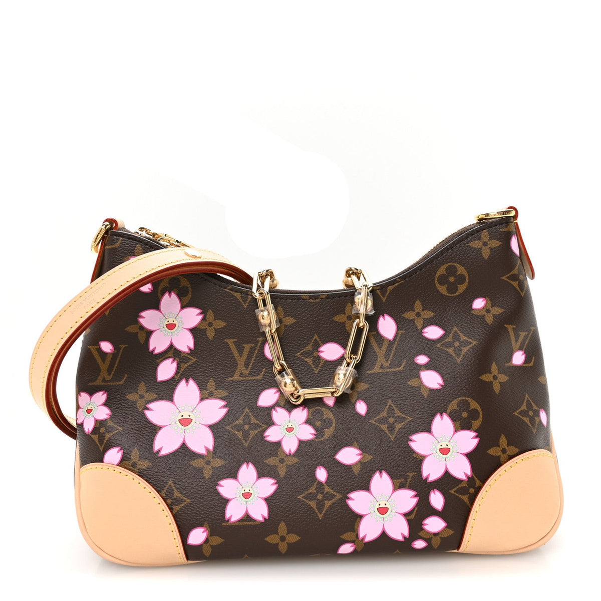 LV x TM Monogram Chery Blossom Boulogne Sakura Brown