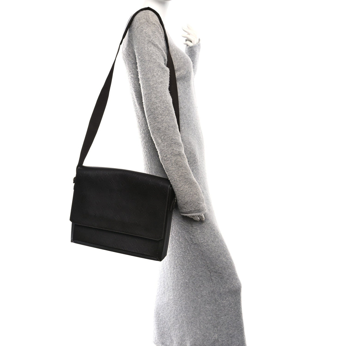 Monogram Glace Fonzie Messenger Bag Cafe