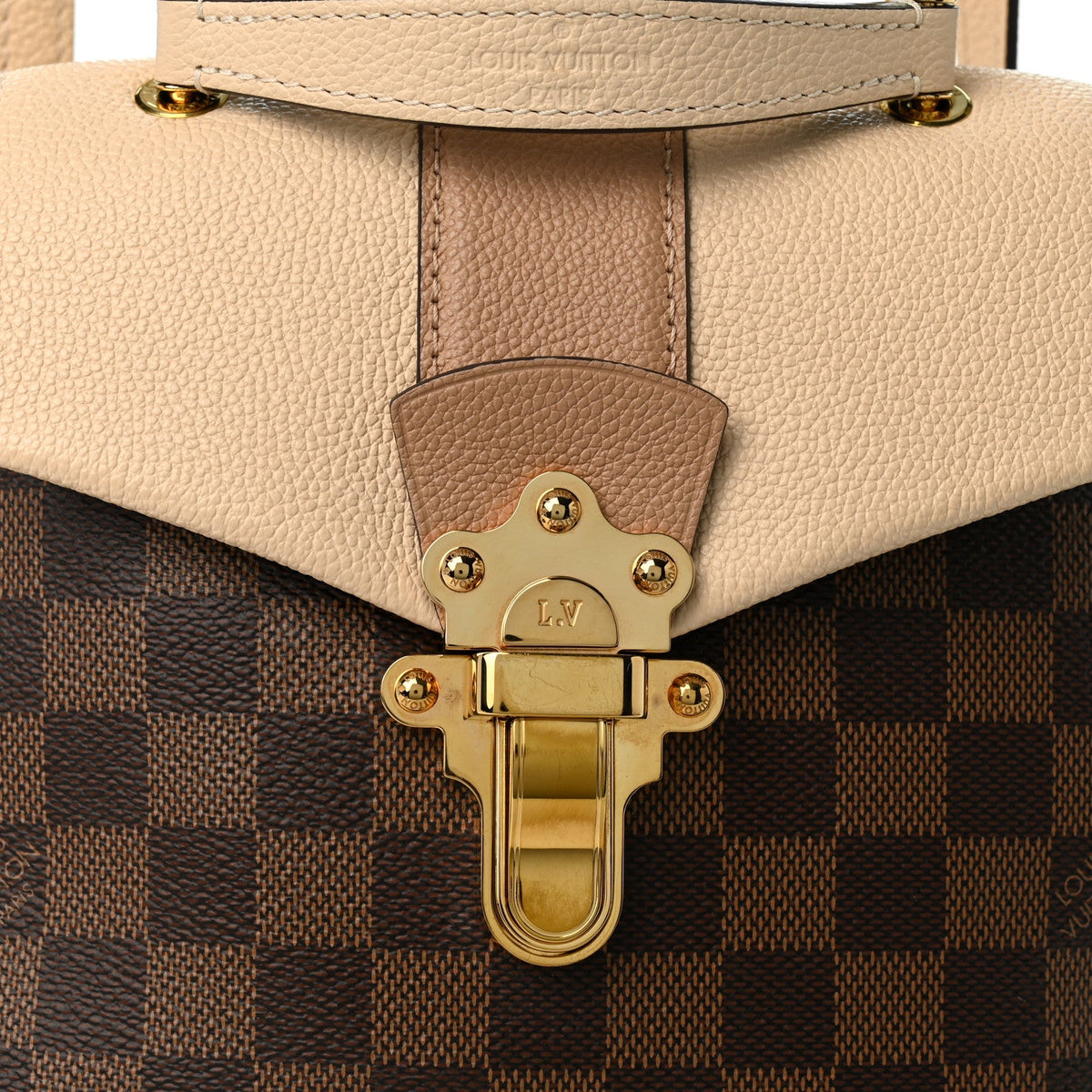 Damier Ebene Clapton Backpack Creme
