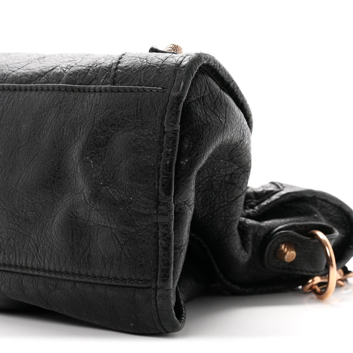 Agneau Giant 12 Rose Gold Hardware City Black