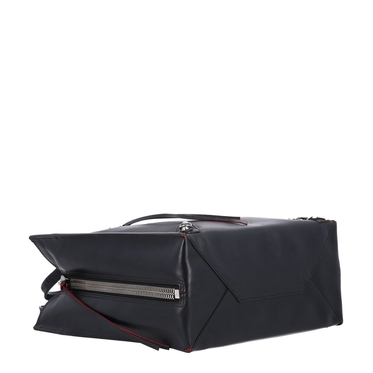 Veau Papier A5 Zip Around Tote Blue Rouge