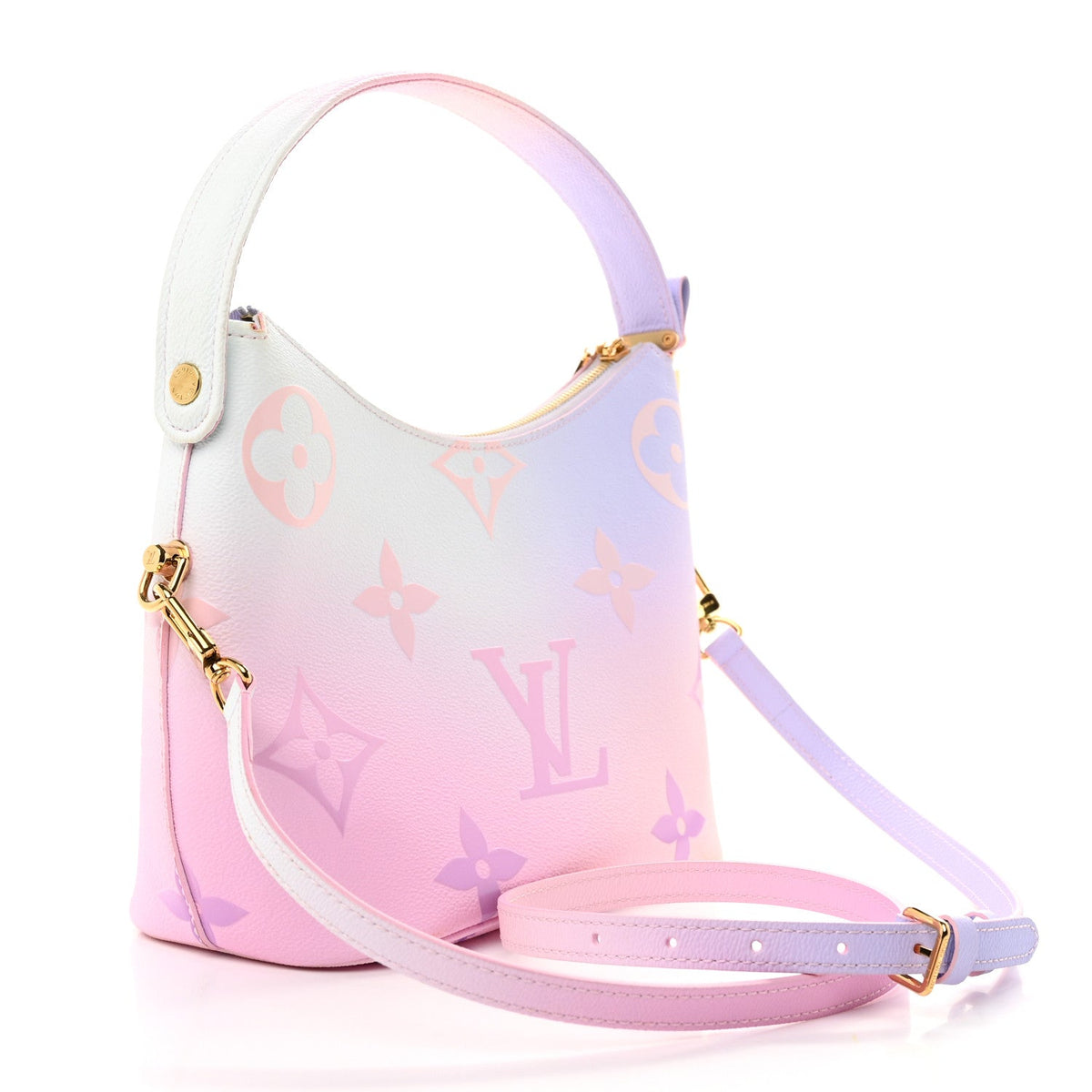 Monogram Giant Spring In The City Marshmallow Hobo PM Sunrise Pastel