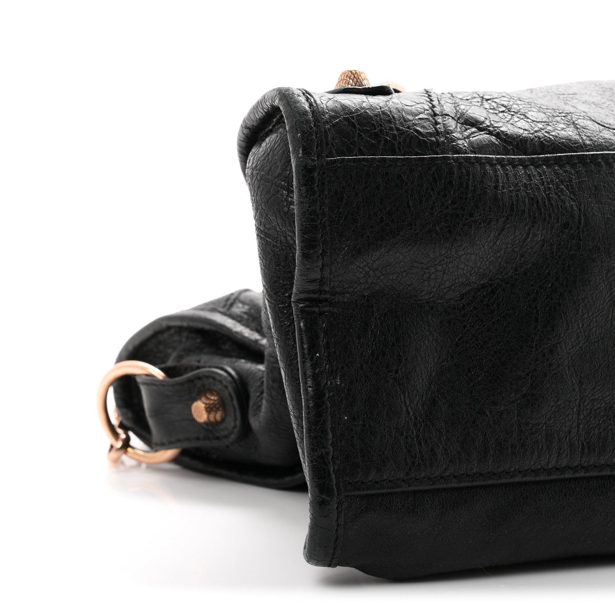 Agneau Giant 12 Rose Gold Hardware City Black
