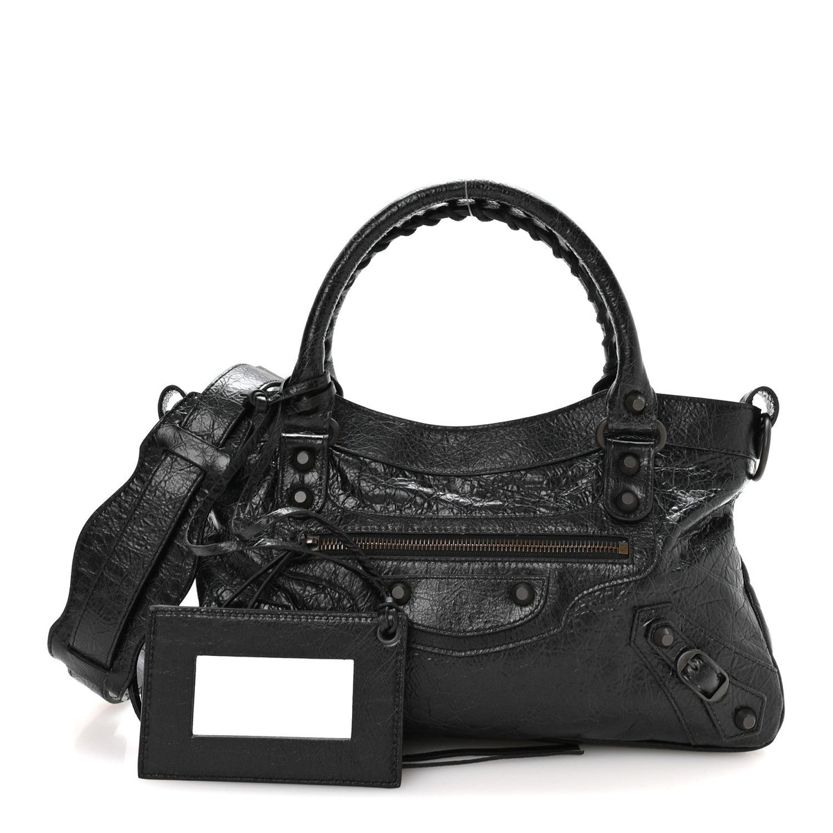 Agneau Arena Classic Hardware Le City First Bag Black