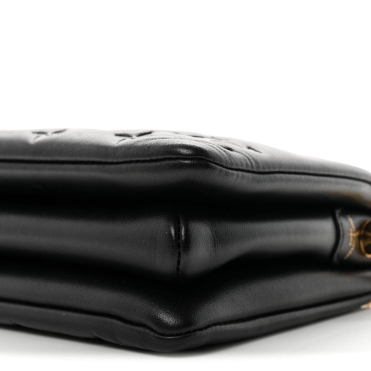 Lambskin Embossed Monogram Coussin BB Black