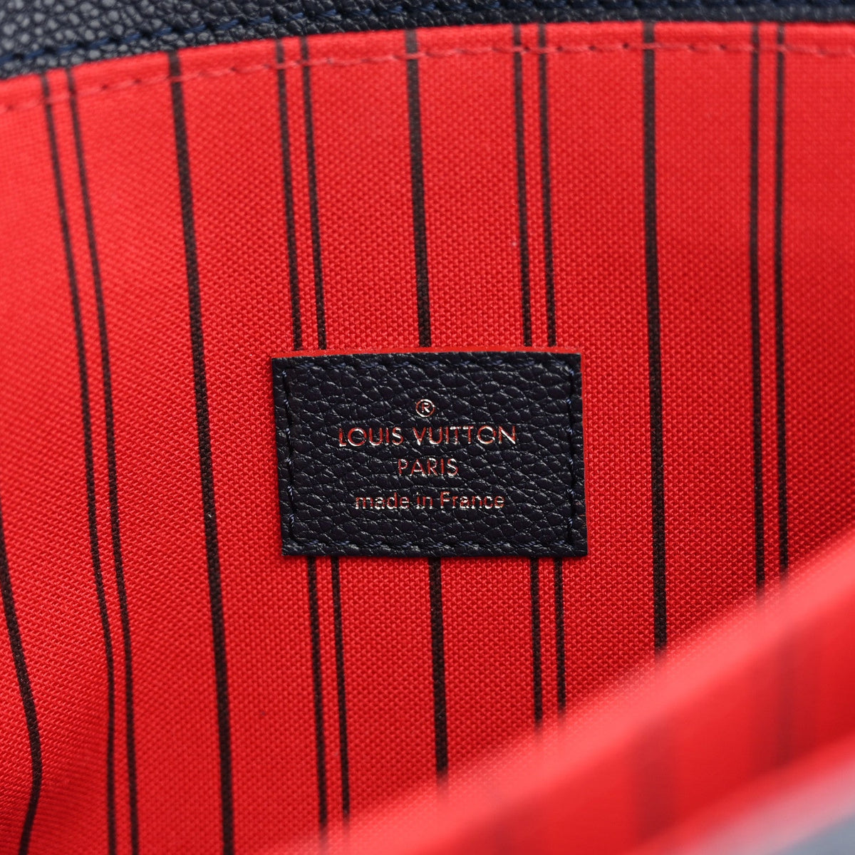 Empreinte Pochette Metis  Marine Rouge