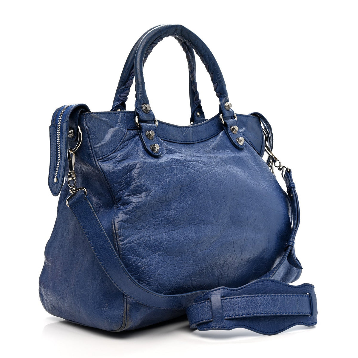 Agneau Giant 12 Silver Hardware Velo Bleu Glacier