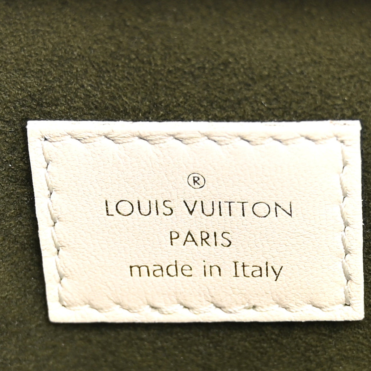 Lambskin Embossed Monogram Coussin PM Beige Cream