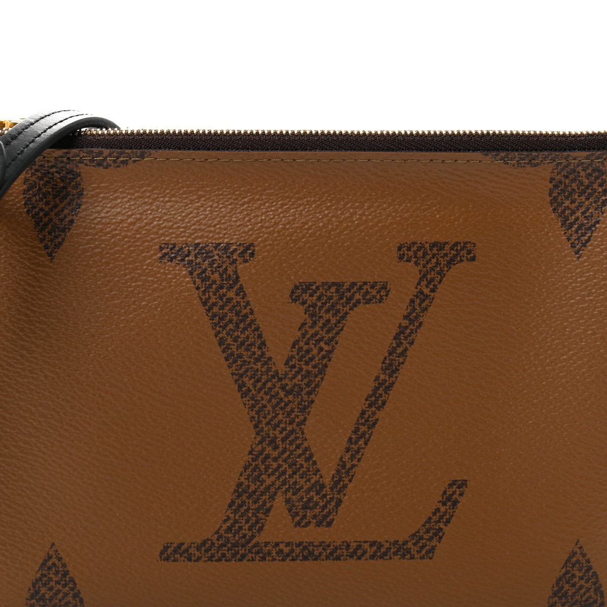 Reverse Monogram Giant Double Zip Pochette