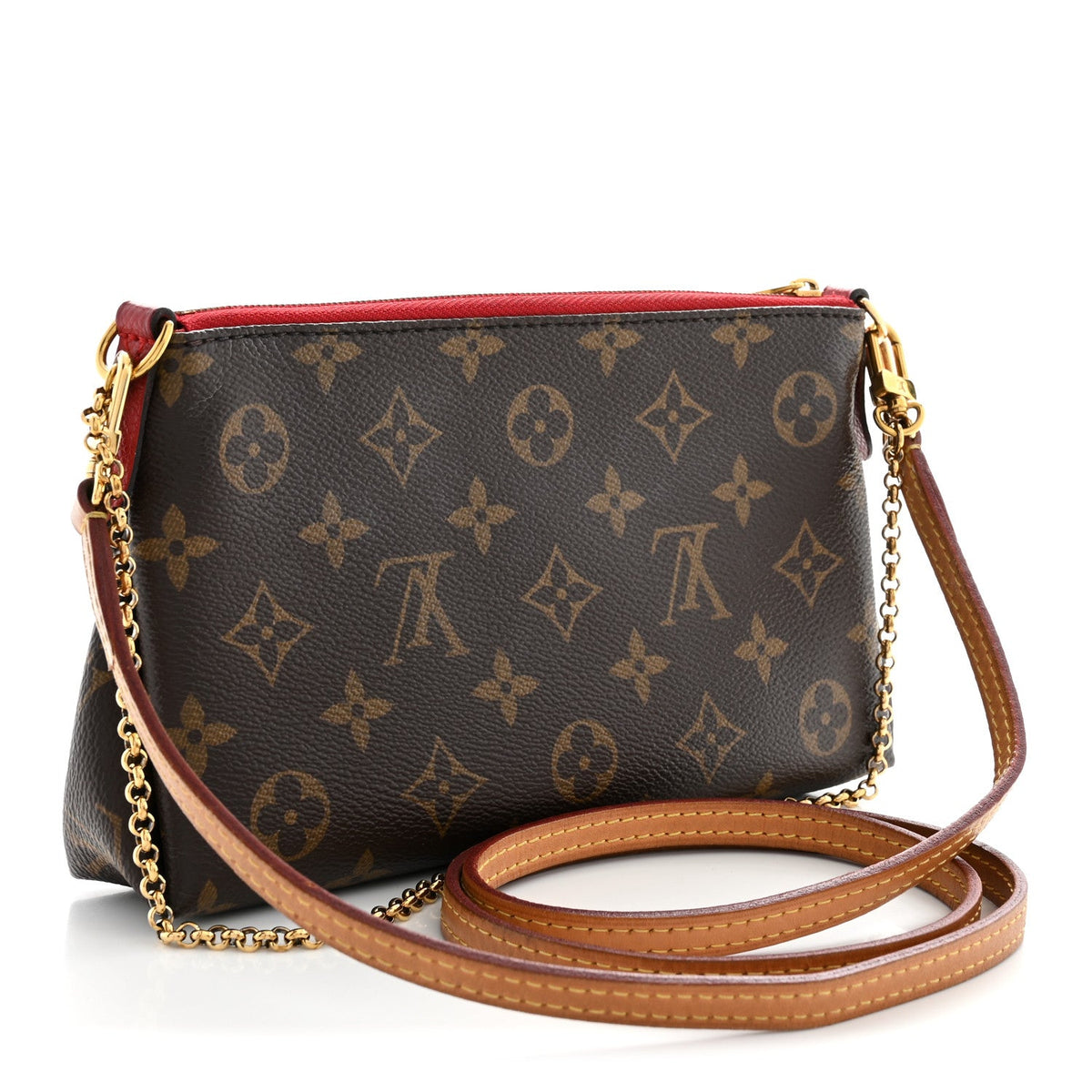 Monogram Pallas Clutch Cherry