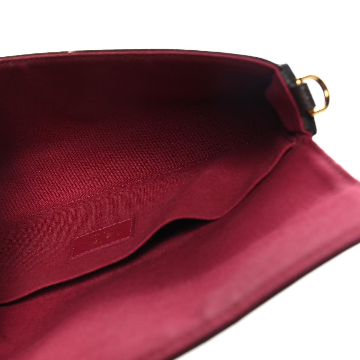 Monogram Pochette Felicie Chain Wallet Fuchsia