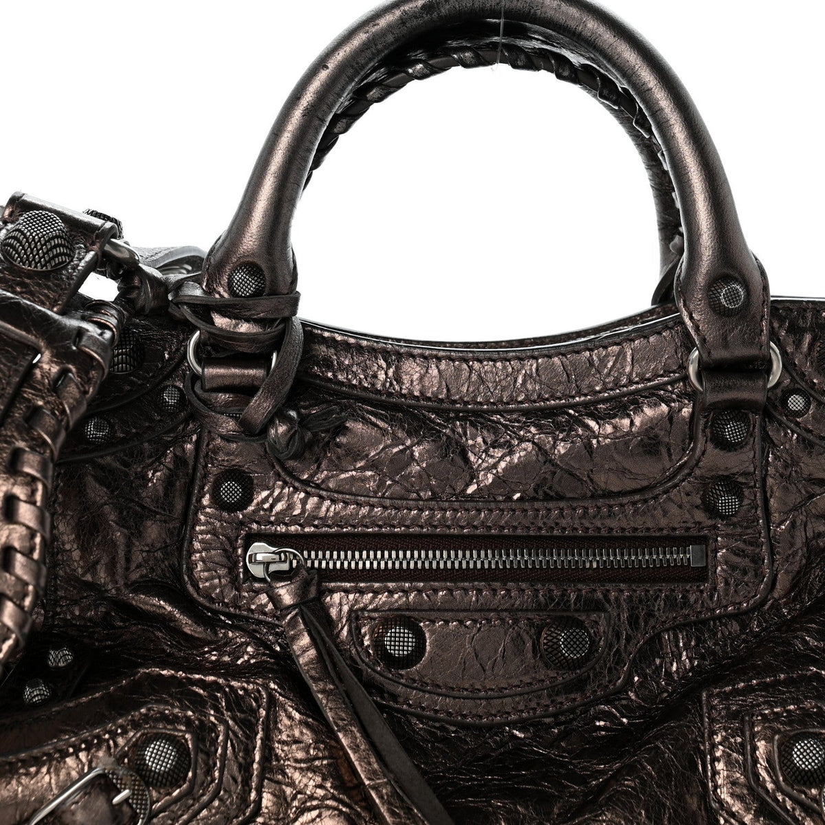Metallic Agneau Arena Neo Cagole City Dark Bronze