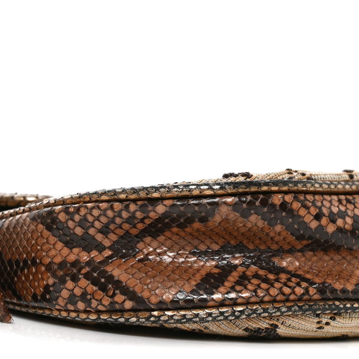 Snakeskin Suede Monogram Empire Ponant Marron