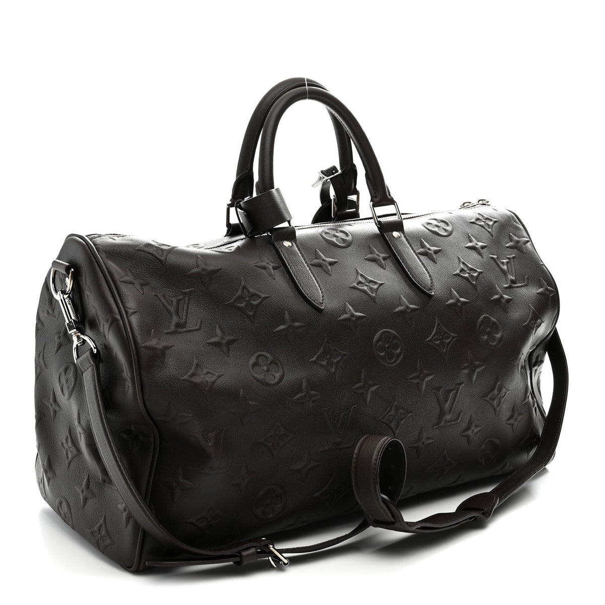 X EDUN Monogram Revelation Keepall 45 Bandouliere Brown