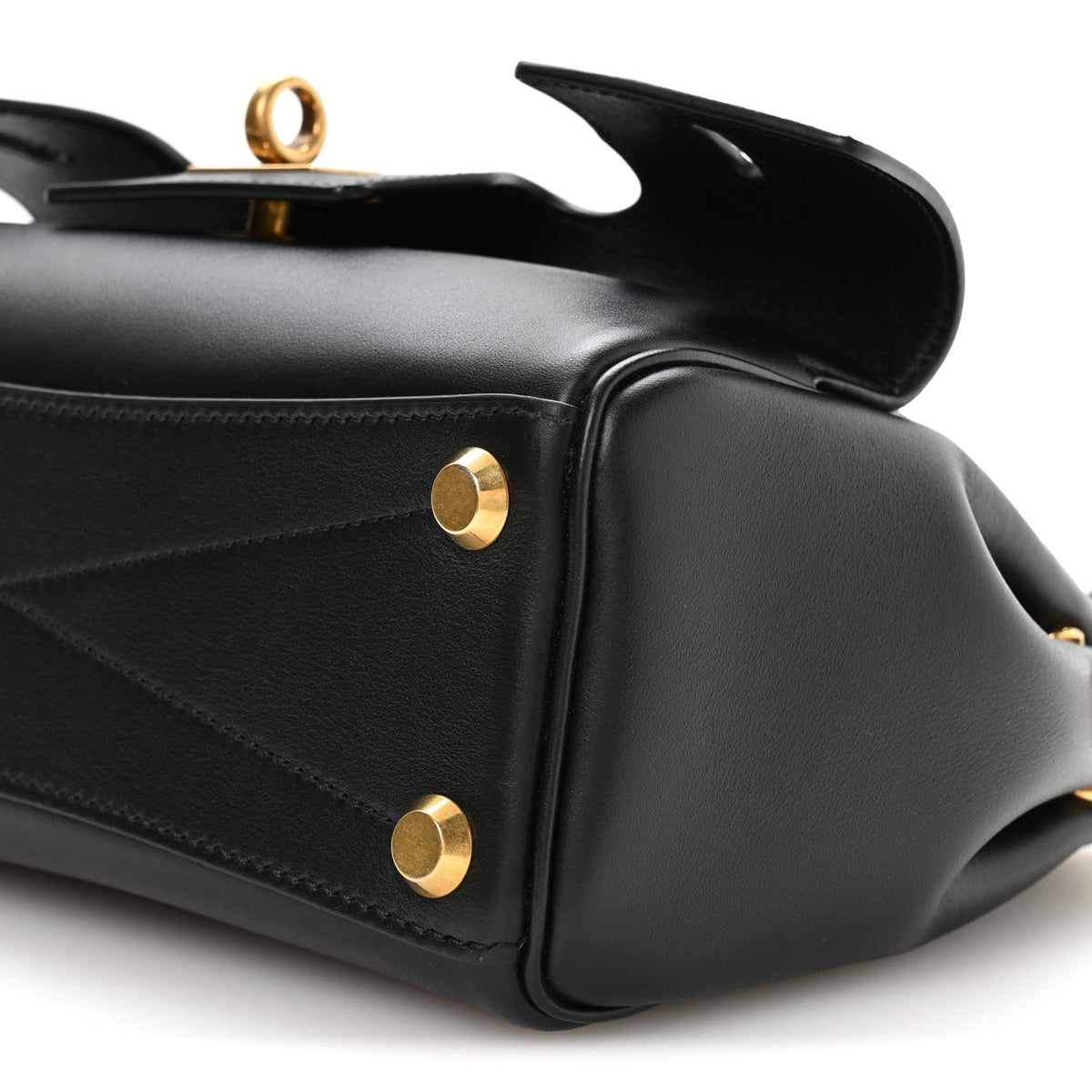 Smooth Calfskin Mini Bel Air Carry All Bag Black