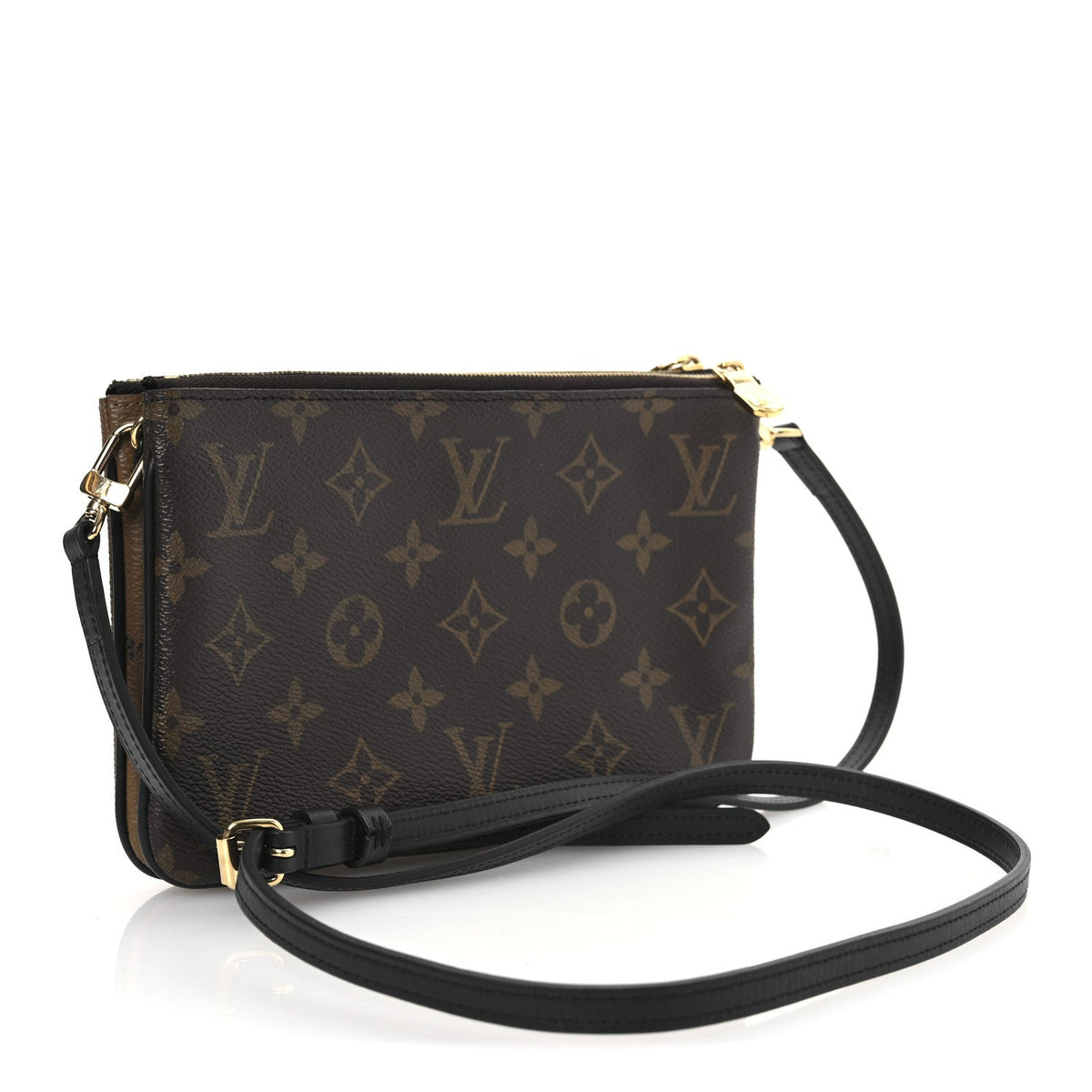 Reverse Monogram Giant Double Zip Pochette