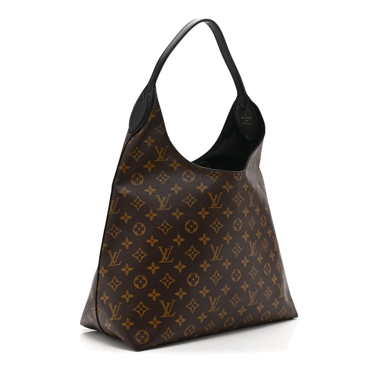 Monogram Flower Hobo Black