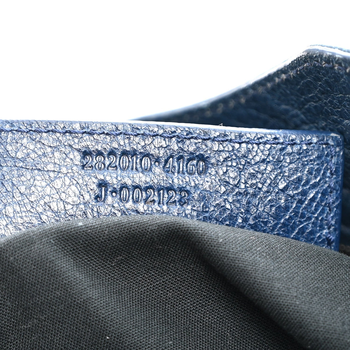 Agneau Giant 12 Silver Hardware Velo Bleu Mineral