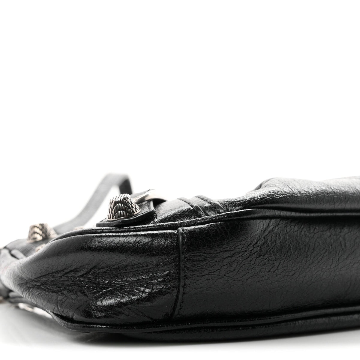 Agneau Arena Le Cagole Mini Purse With Chain Black