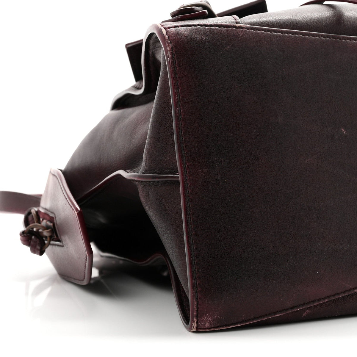Used Calfskin Rust Hardware Neo Classic City Burgundy