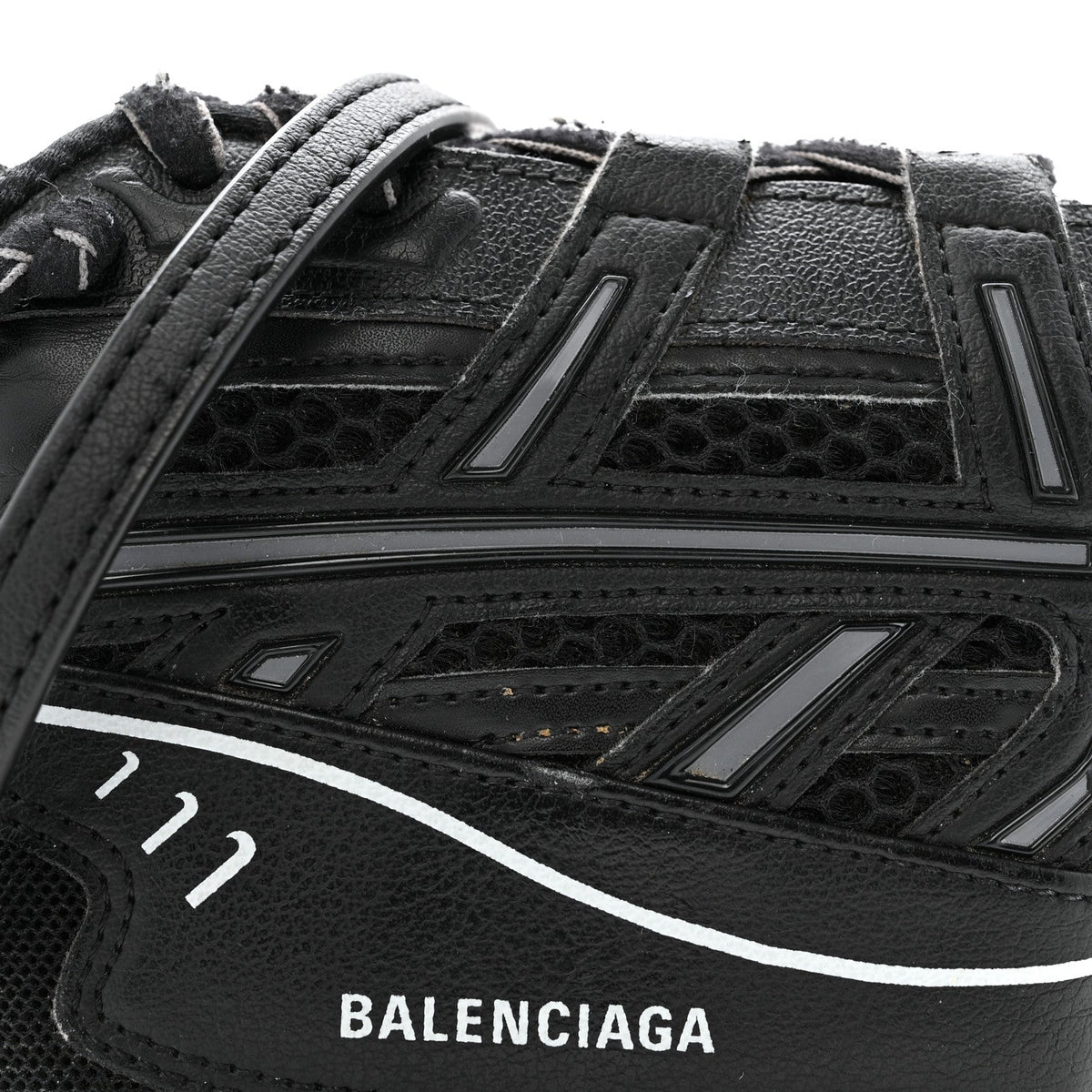 Faux Calfskin Fabric Sneakerhead Crossbody Wallet Black