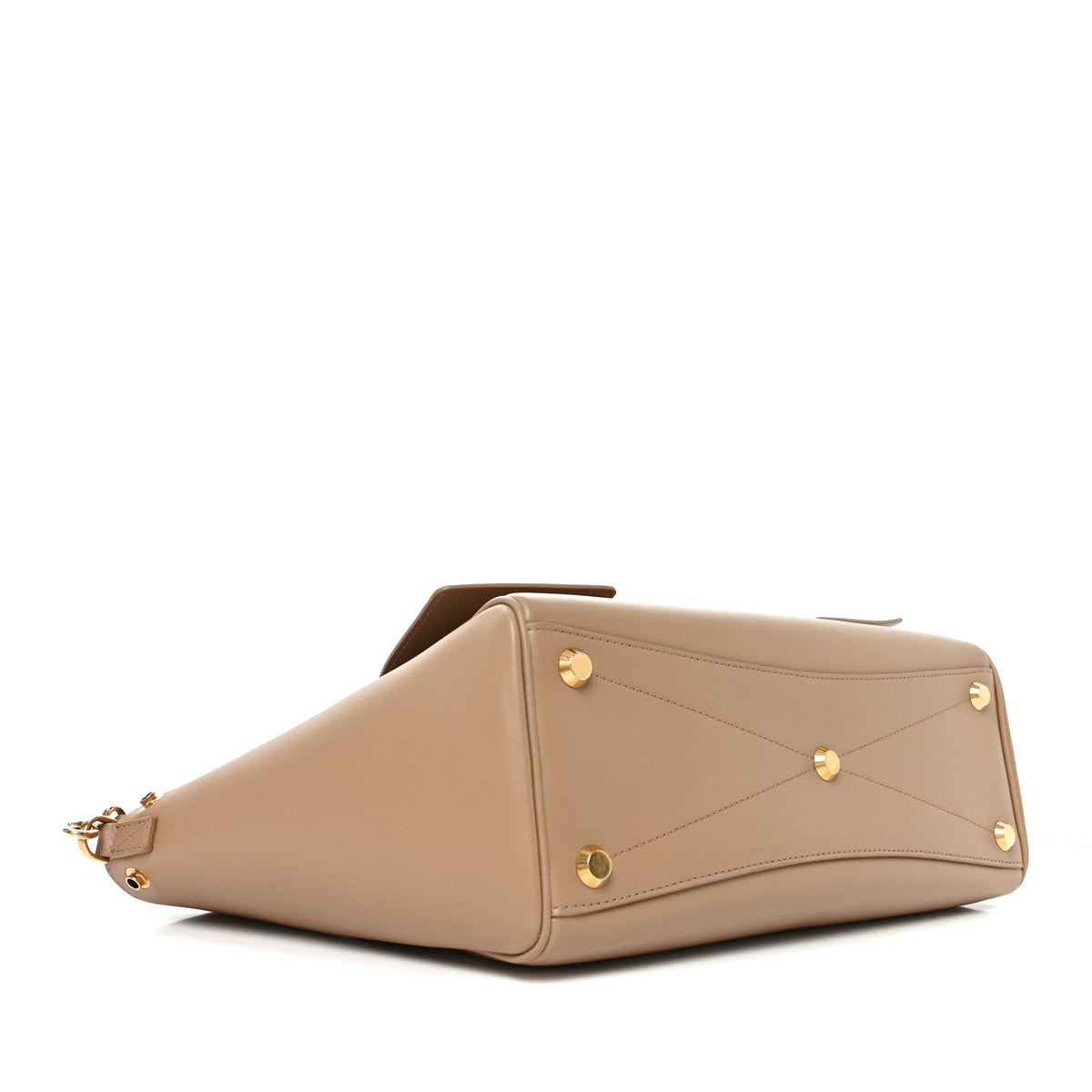 Smooth Calfskin Small Bel Air Carry All Bag Latte