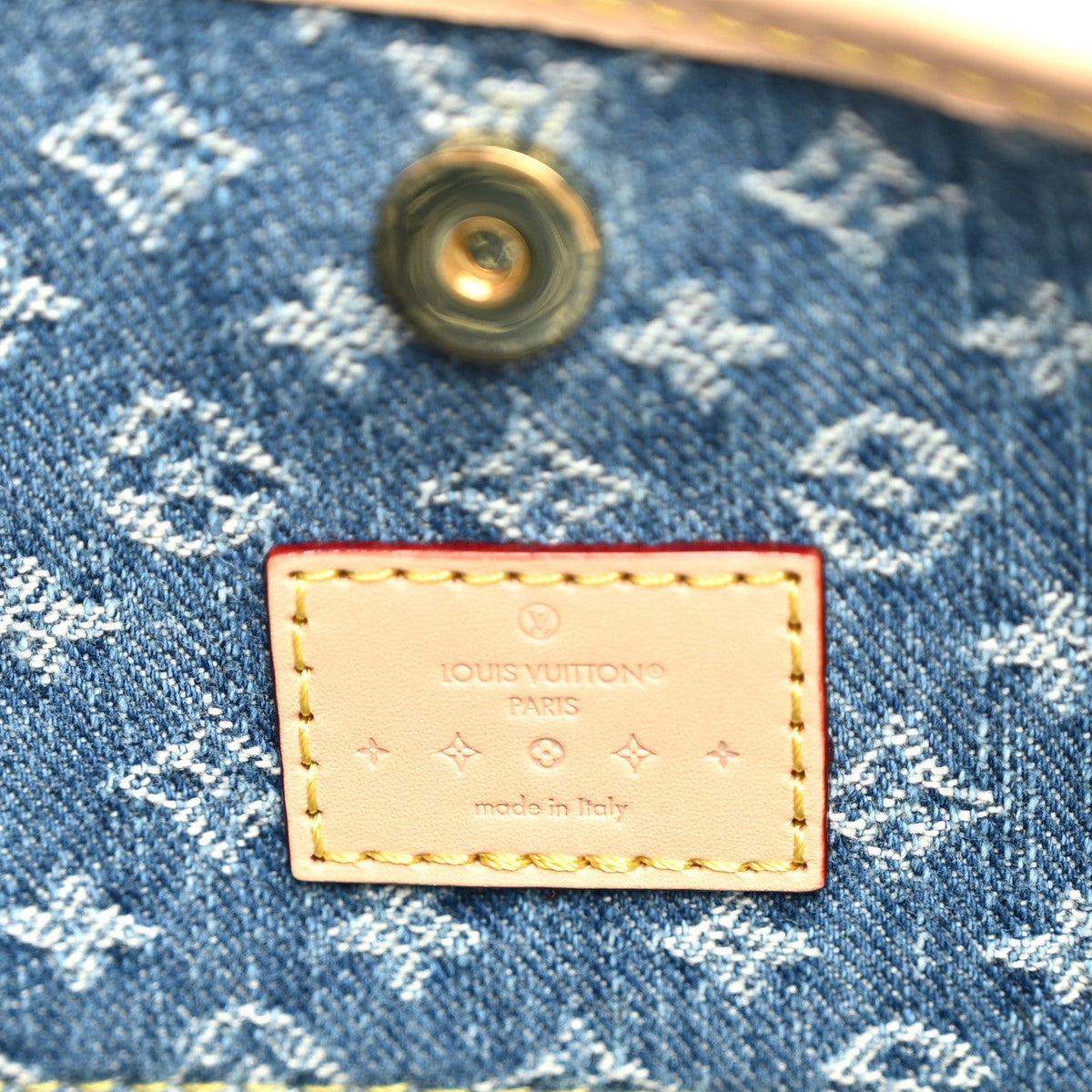 Monogram Denim CarryAll MM Blue