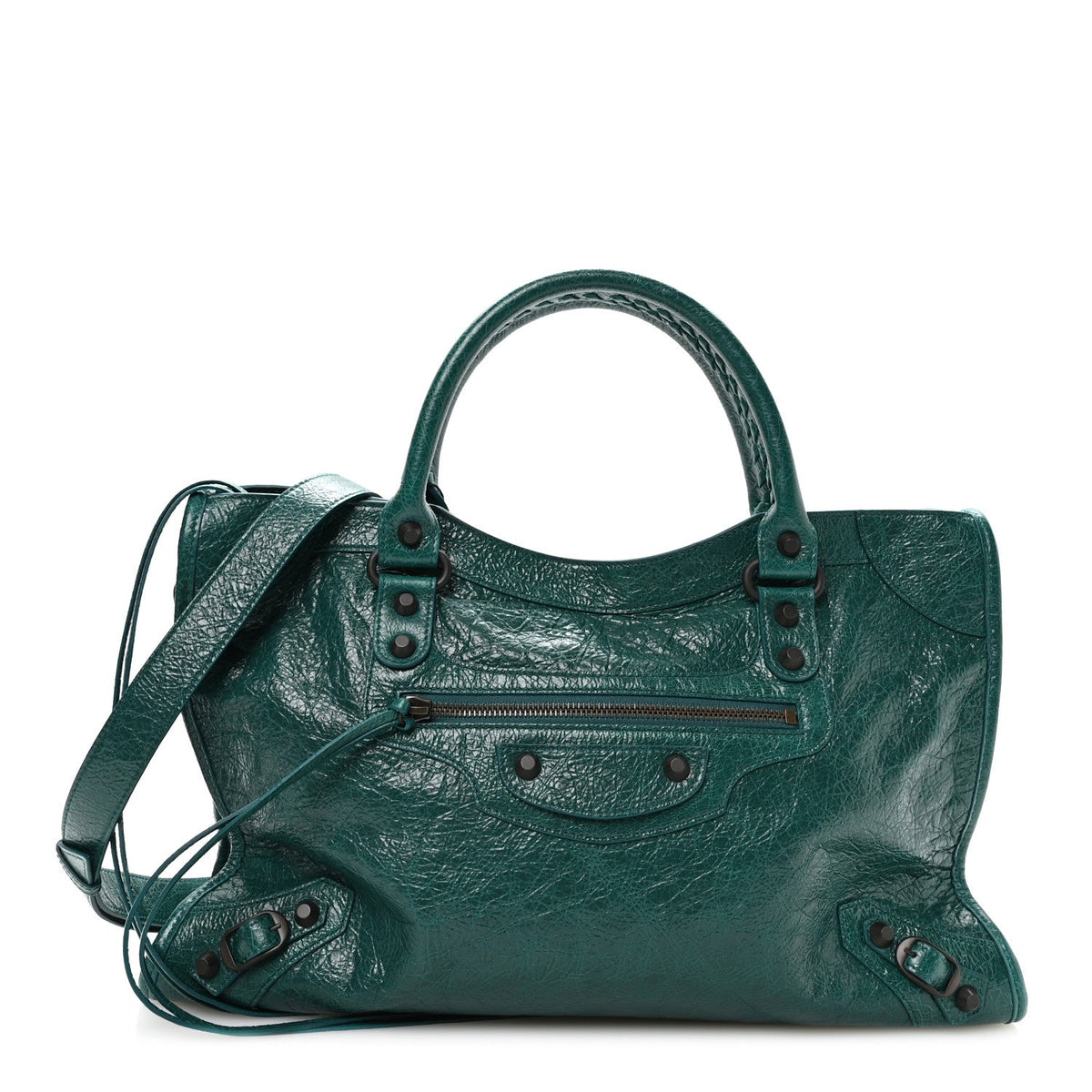 Agneau Arena Classic Hardware Medium Le City Dark Emerald
