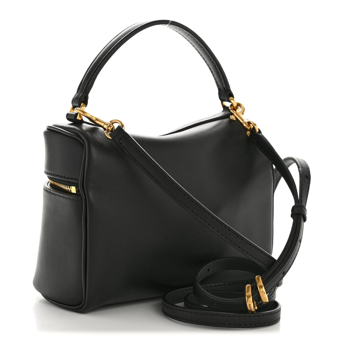 Natural Smooth Calfskin Rodeo Vanity Black