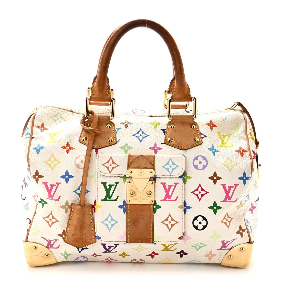 Monogram Multicolor Speedy 30 White