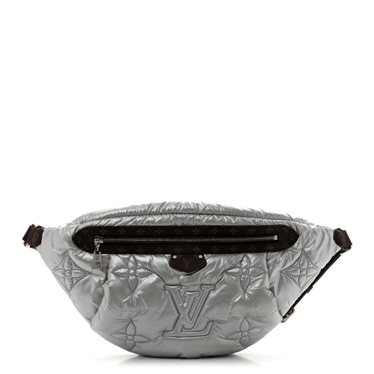 Econyl Monogram Pillow Bumbag Silver