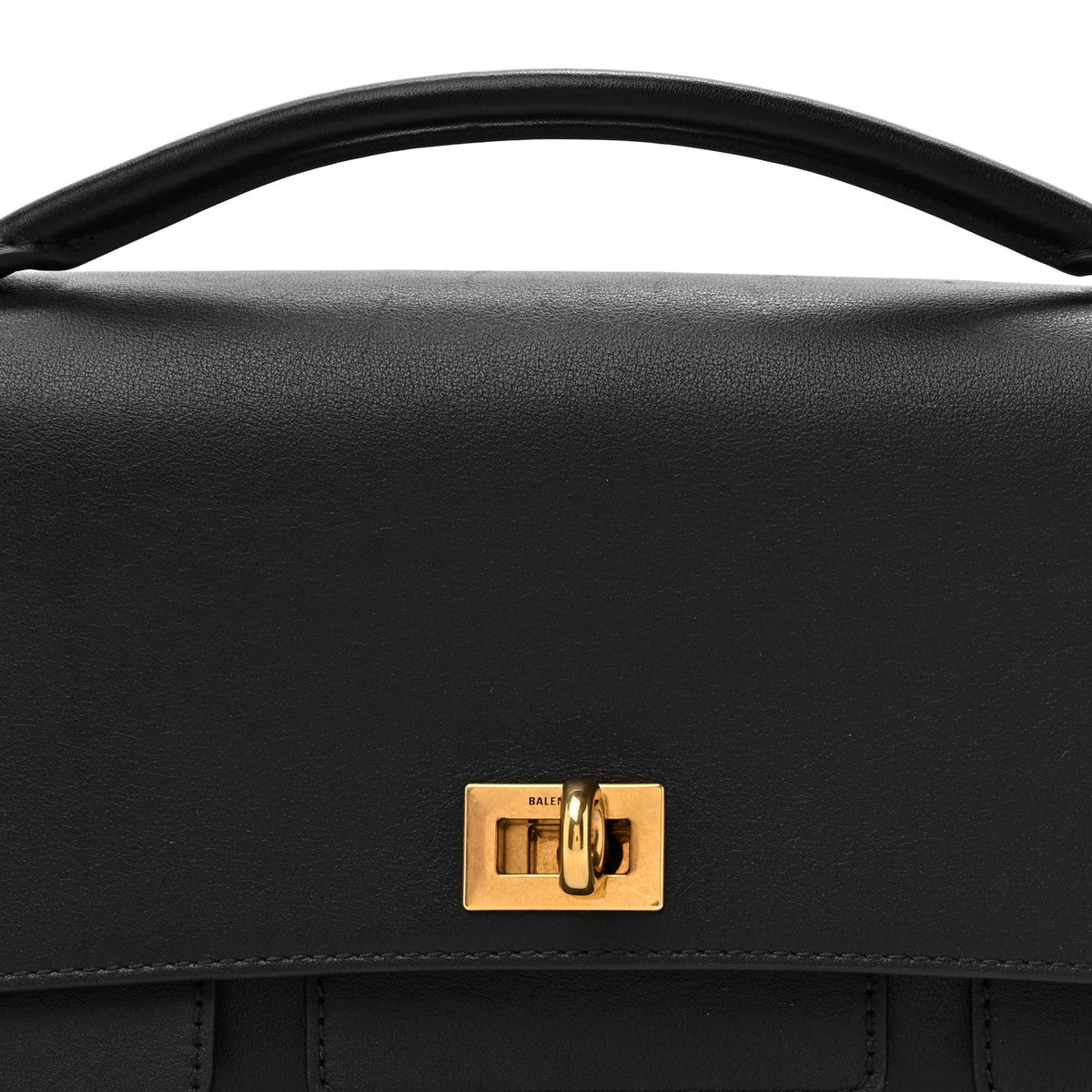 Smooth Calfskin Small Bel Air Clutch On Strap Black
