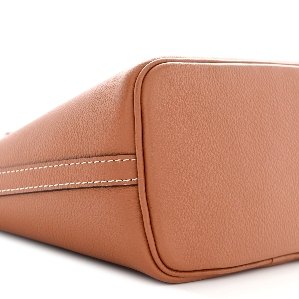 Calfskin Lock and Walk Bucket Cognac