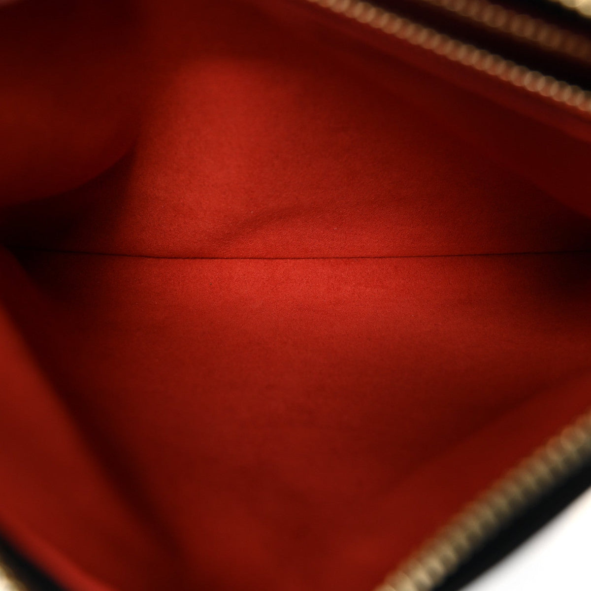 Lambskin Embossed Monogram Coussin BB Black