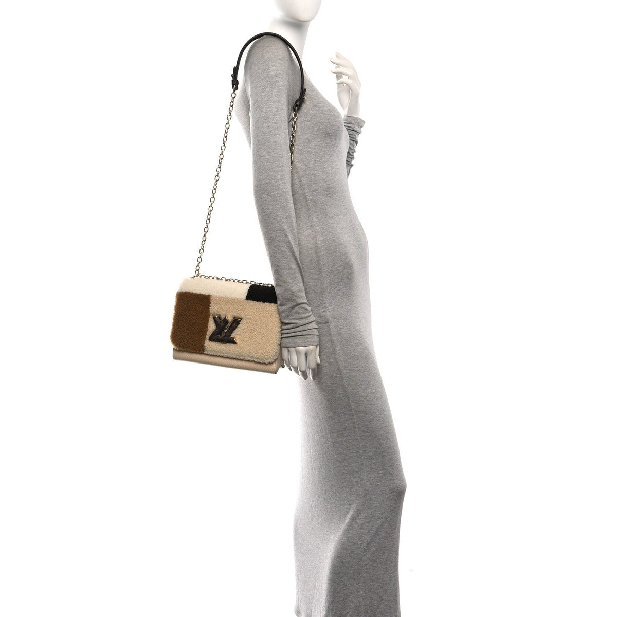 Monogram Epi Teddy Twist MM Creme