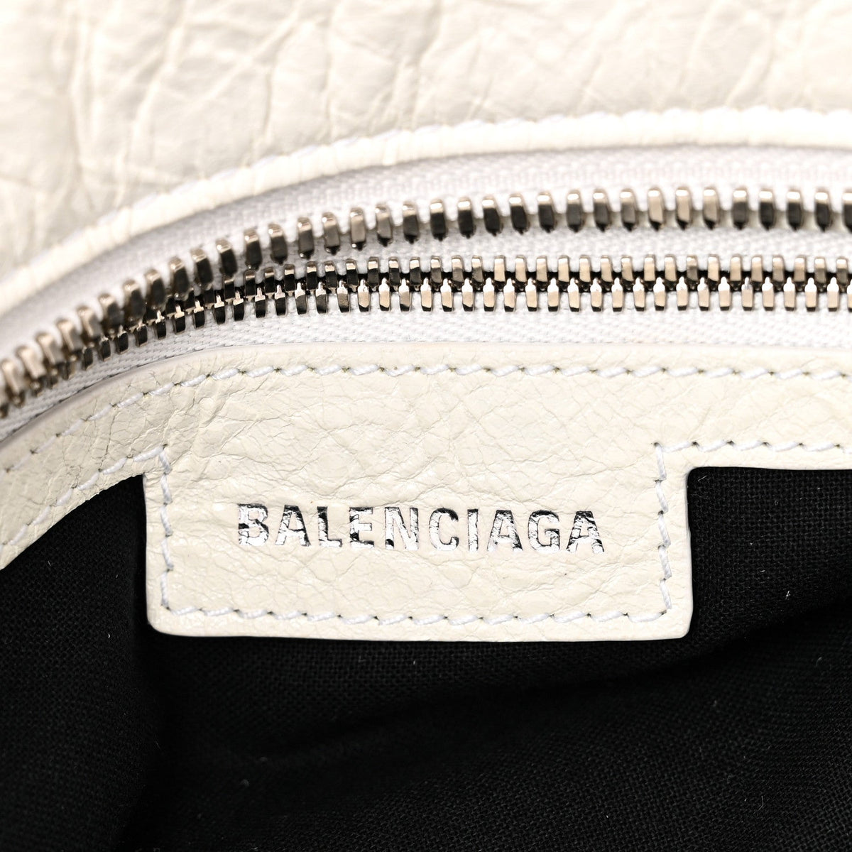 Agneau Arena Neo Cagole City Handbag Optic White