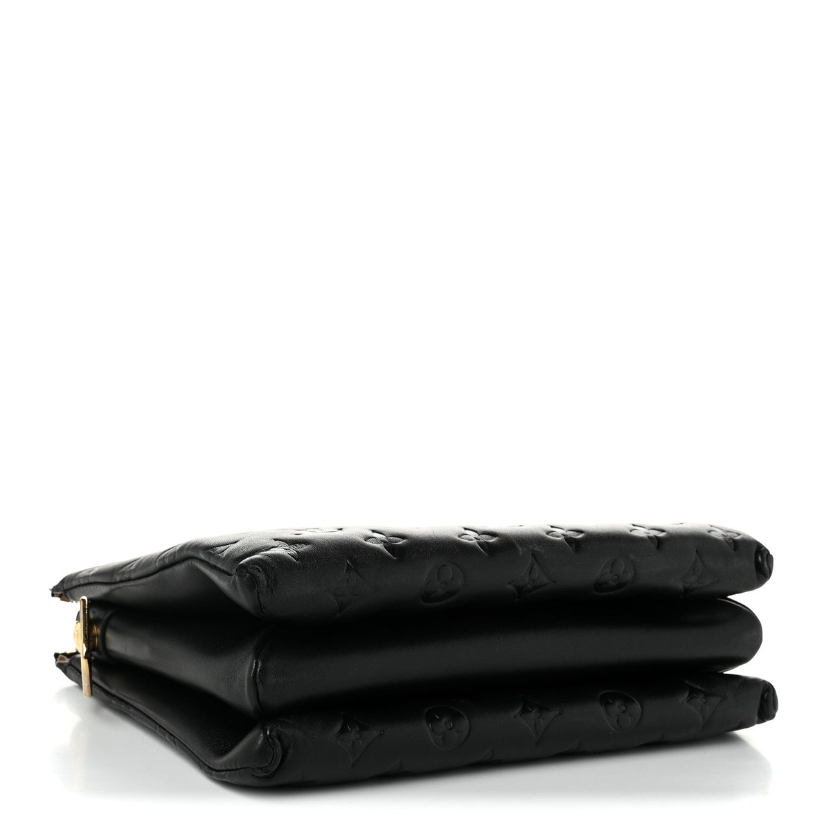Lambskin Embossed Monogram Coussin PM Black
