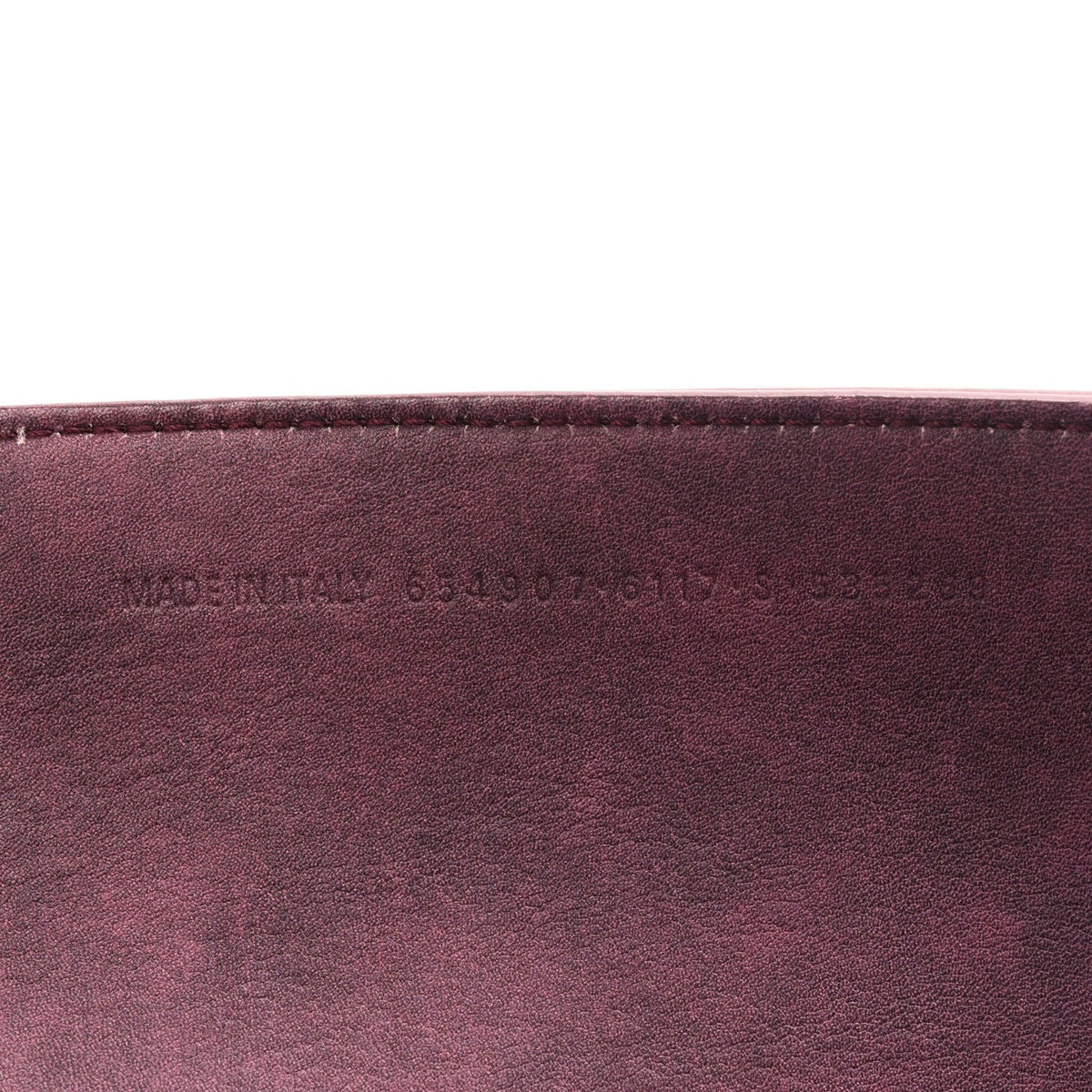 Used Calfskin Rust Hardware Neo Classic City Burgundy
