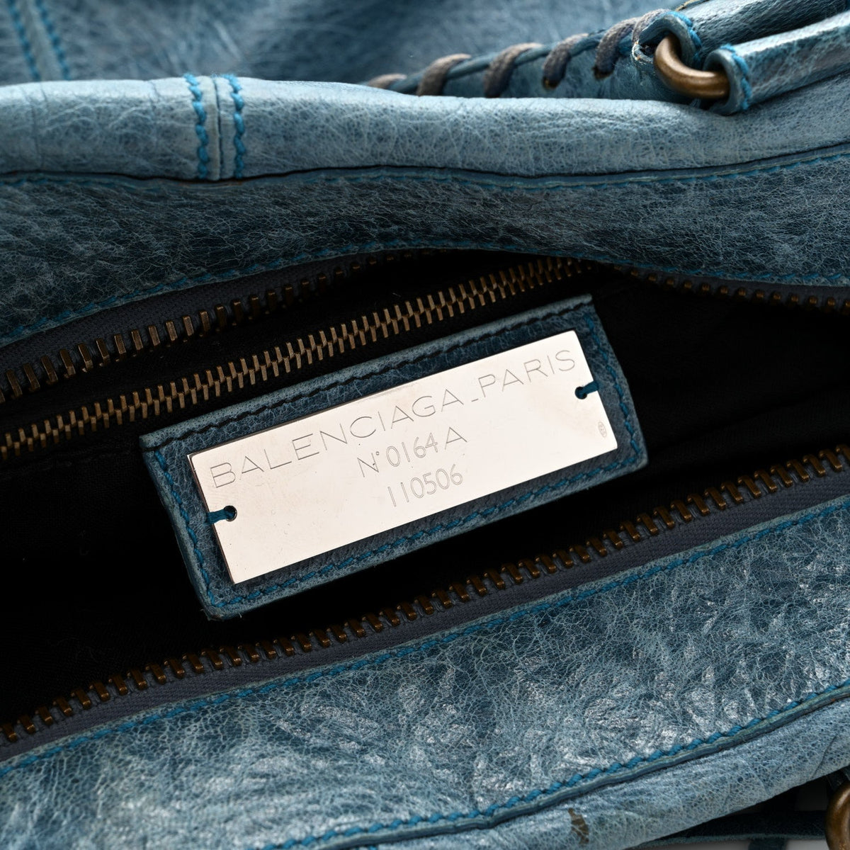 Agneau Classic Hardware Weekender Turquoise
