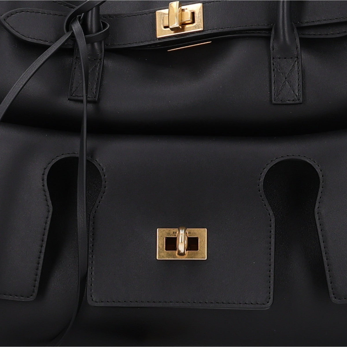 Smooth Calfskin Medium Bel Air Carry All Bag Black