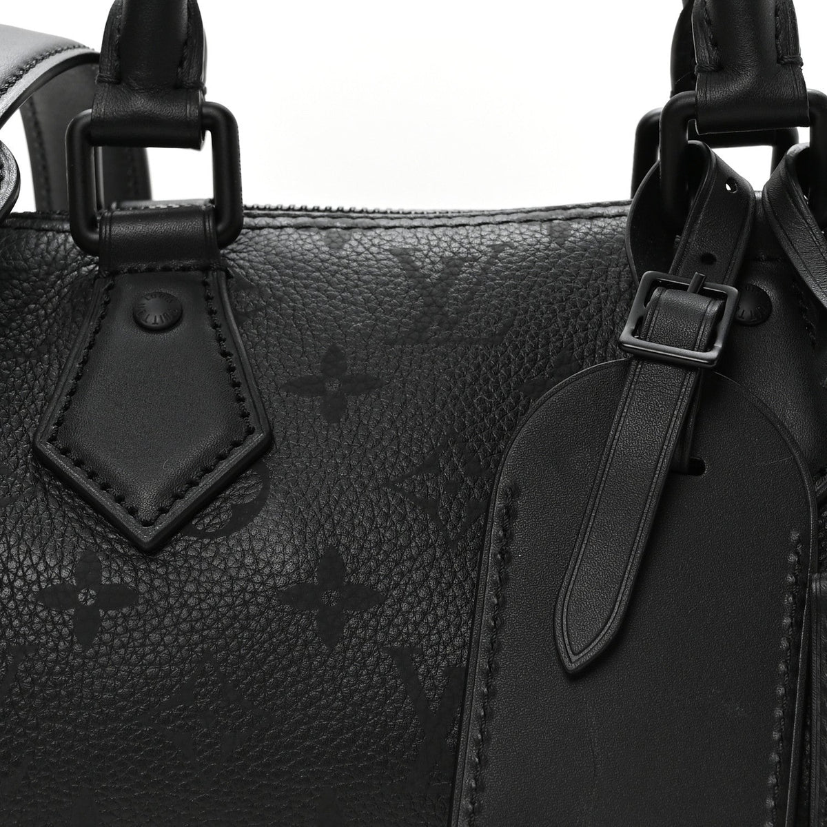 Calfskin Monogram Speedy P9 Bandouliere 20 Ultra Black