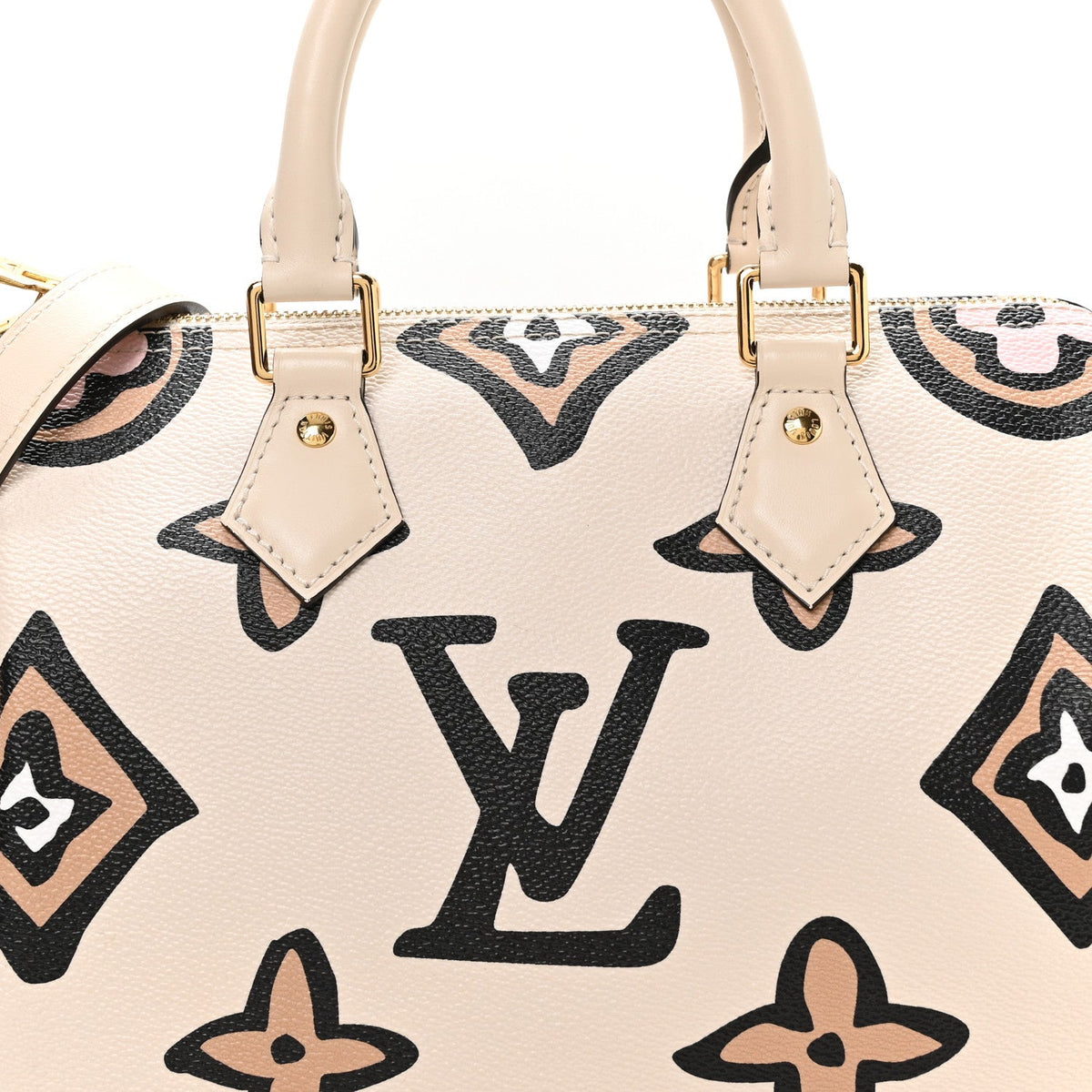 Monogram Giant Wild At Heart Speedy Bandouliere 25 Creme