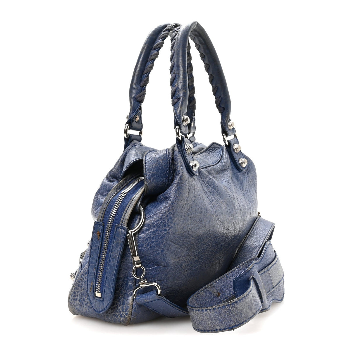 Agneau Giant 12 Silver Hardware Town Bleu Glacier