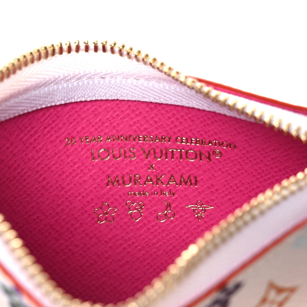 LV X TM Monogram Multicolor Phone Holder White