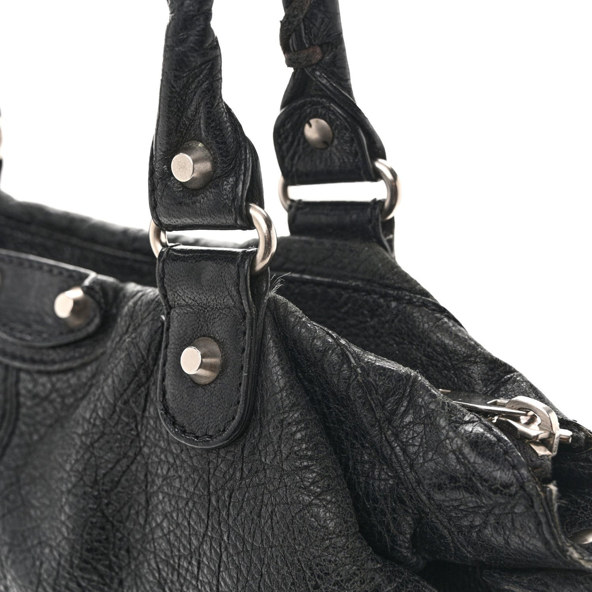 Agneau Classic Hardware Square Tote Black