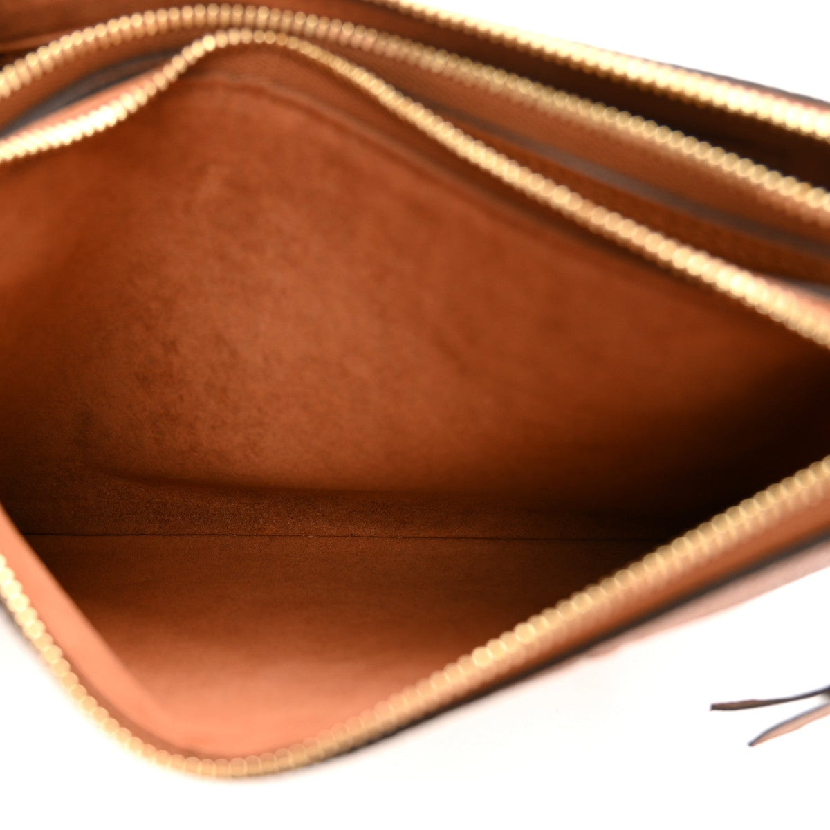 Empreinte Monogram Giant Double Zip Pochette Caramel