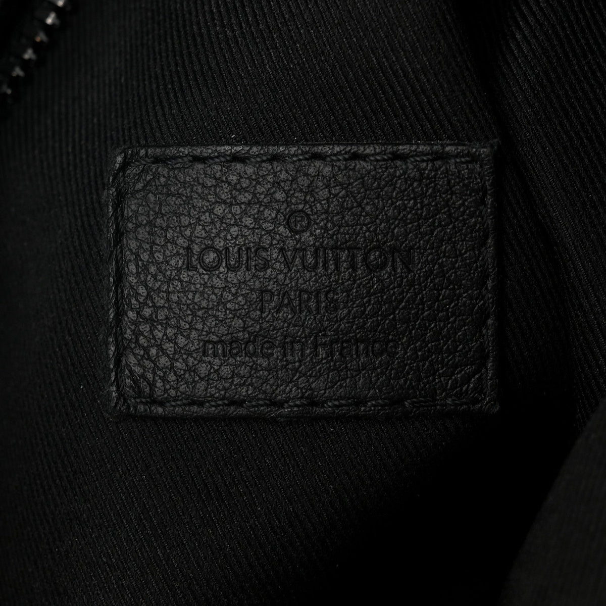 Calfskin Shadow Monogram Duo Slingbag Black