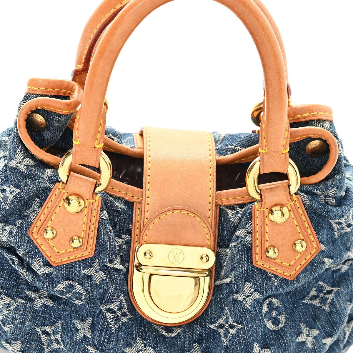 Monogram Denim Pleaty Blue