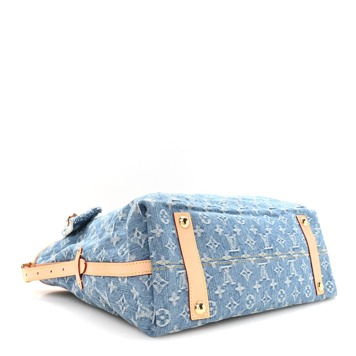 Monogram Denim CarryAll MM Blue