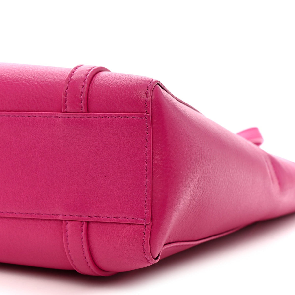 Calfskin XXS Everyday Tote Rose Magenta Black